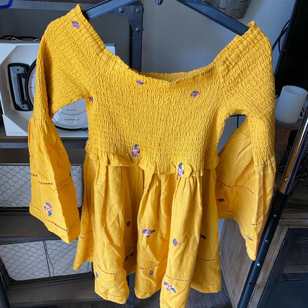 Free people smocked mini dress